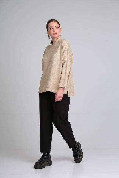 Джемпер Bliss 8080/1 бежевый - фото 6
