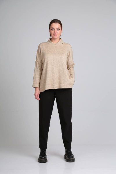 Джемпер Bliss 8080/1 бежевый - фото 4