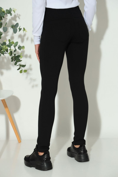 Леггинсы черные трикотажные для ежедневного комфорта Fortuna ШЖ 1131 - фото 4
