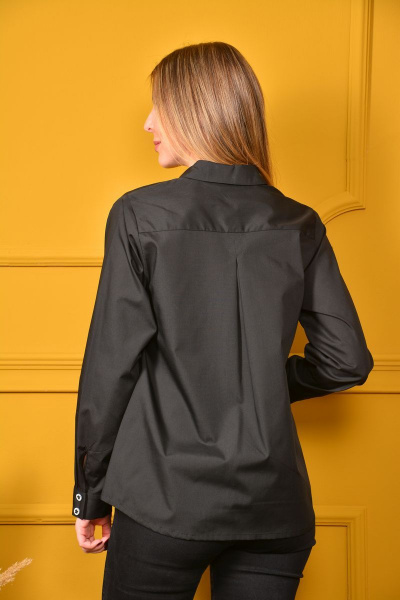 Блуза классический крой с отложным воротником и накладным карманом LM СО01-3 - фото 6