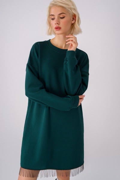 Платье PiRS 3412 изумрудный - фото 1