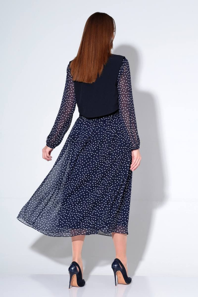 Жилет, платье Liona Style 813 синий - фото 6