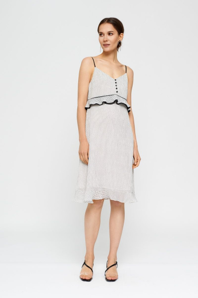 Платье на каждый день из текстиля с коротким рукавом BURVIN 8097-81 - фото 1