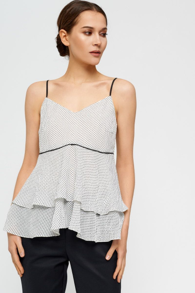 Блуза в классическом стиле из текстиля для летнего сезона BURVIN 8073-51 - фото 2