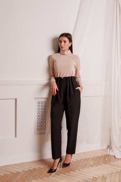 Демисезонная хлопковая водолазка в стиле на каждый день AURA otd 2032 - фото 1