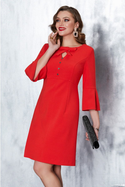 Платье Lissana 4444 красный - фото 2