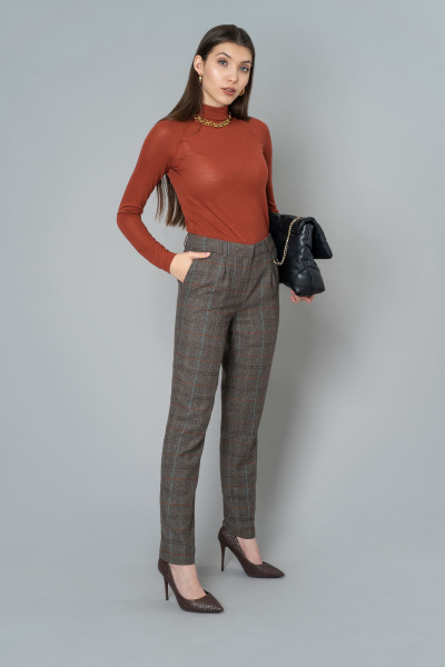 Блуза Elema 2К-10399-1-170 терракот - фото 1