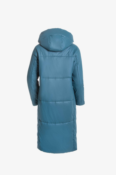 Пальто Elema 5-10721-1-164 изумруд - фото 3