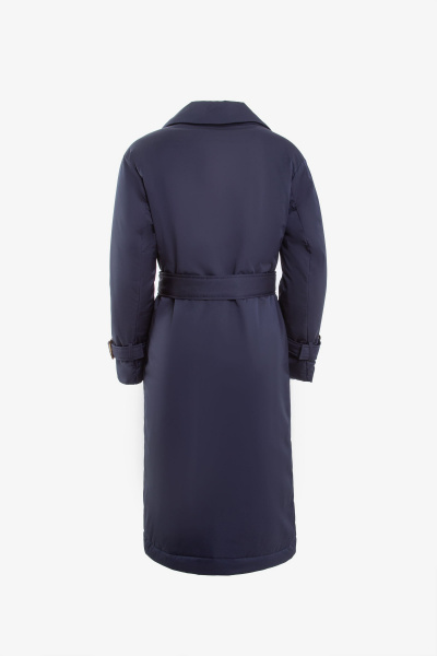 Пальто на каждый день из текстиля Elema 5-11644-1-170 синий - фото 3