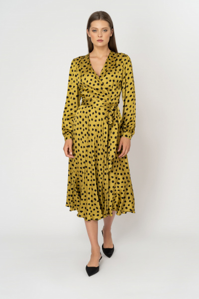 Платье Elema 5К-99701-1-164 горчица - фото 1