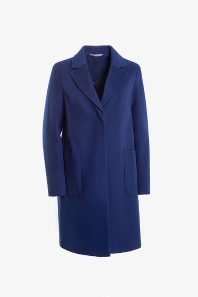 Пальто на каждый день из пальтовой ткани для зимы Elema 6-11209-1-170 василёк - фото 1