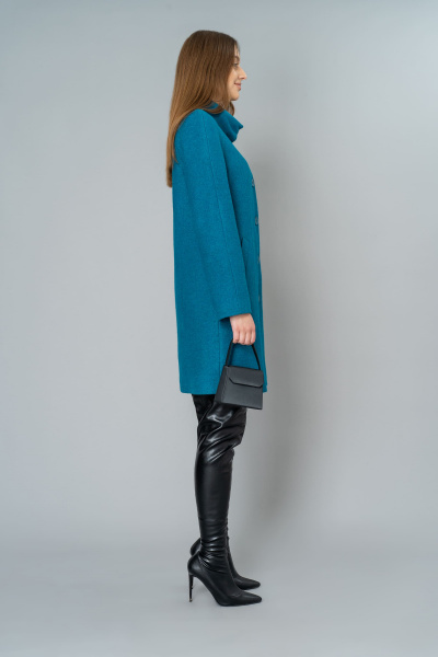 Пальто Elema 6-95331-1-164 морская_волна - фото 2