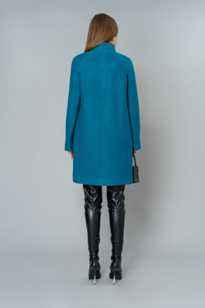 Пальто Elema 6-95331-1-164 морская_волна - фото 3