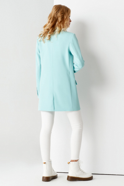 Брюки летние из текстиля и хлопка свободного кроя Панда 58830w мятный - фото 3