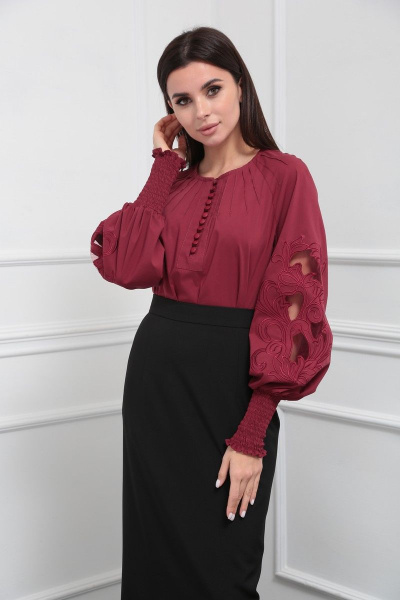 Блуза SandyNa 130413 винный - фото 1