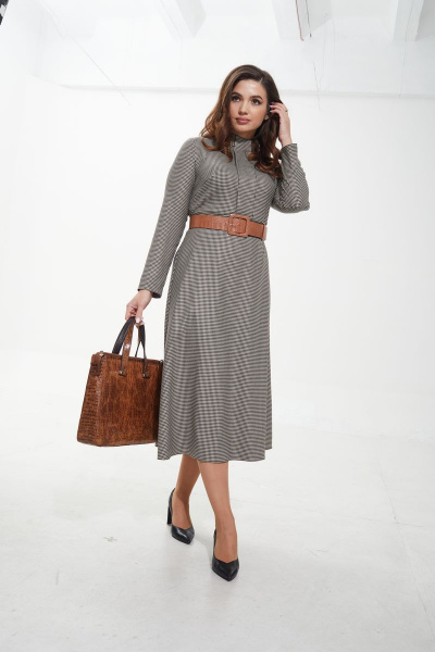 Платье, ремень MALI 421-128 бежевый - фото 3