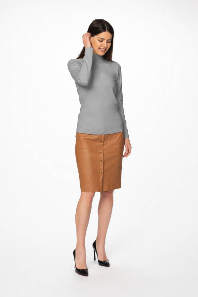 Водолазка из вискозы трикотажная на каждый день Stilville 1760 - фото 5