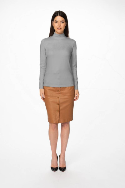 Водолазка из вискозы трикотажная на каждый день Stilville 1760 - фото 4