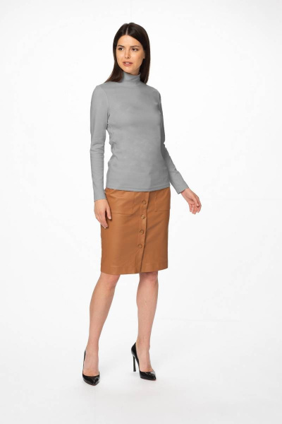 Водолазка из вискозы трикотажная на каждый день Stilville 1760 - фото 3