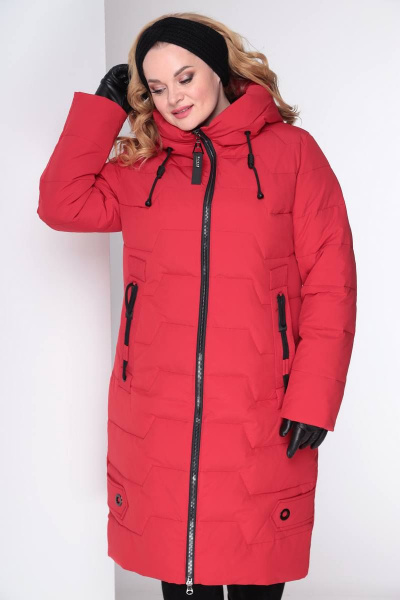 Пальто Shetti 2035 красный - фото 4