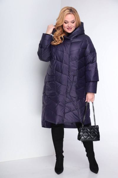 Пальто Shetti 2036 баклажан - фото 1