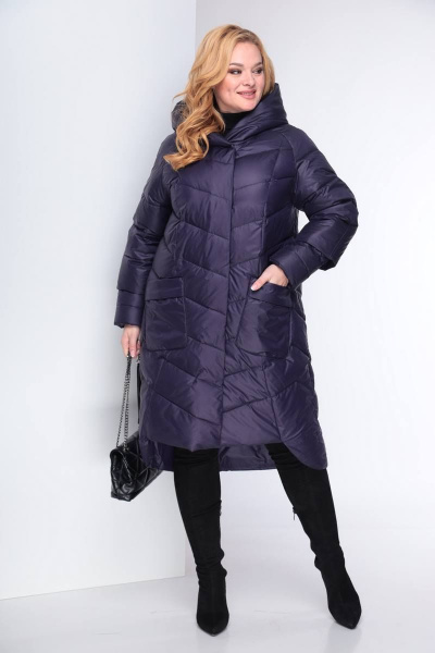 Пальто Shetti 2036 баклажан - фото 2