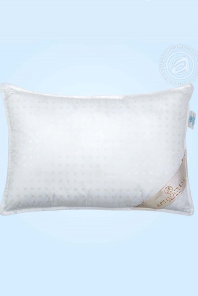 Подушка 48x68 хлопок тик с кантом гипоаллергенная АРТПОСТЕЛЬ 1012 - фото 1