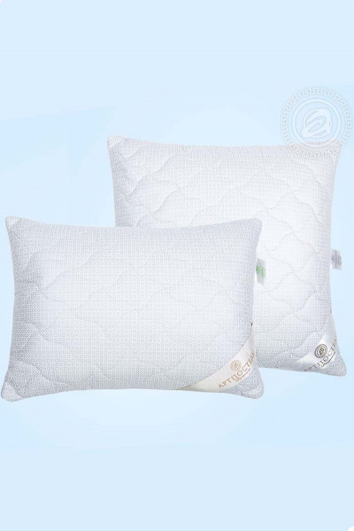 Подушка 68x68 овечья шерсть тик с съёмным чехлом АРТПОСТЕЛЬ 1041 - фото 4