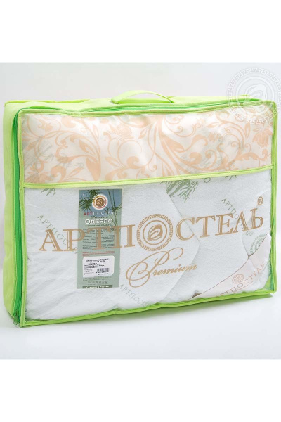 Подушка 68х68 трикотаж бамбук с кантом и пухом АРТПОСТЕЛЬ 1081 - фото 5