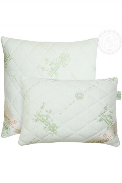 Подушка 68х68 трикотаж бамбук с кантом и пухом АРТПОСТЕЛЬ 1081 - фото 2