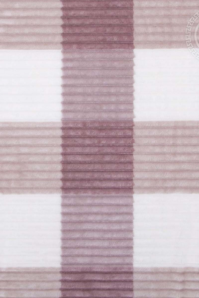 Розовый флисовый плед 220х200 для домашнего тепла АРТПОСТЕЛЬ 4003 пудра - фото 2