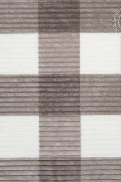 Серый флисовый плед 180х200 для увлажнения уюта АРТПОСТЕЛЬ 4002 графит - фото 2