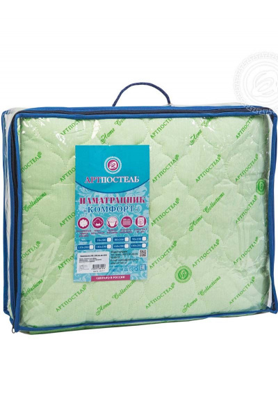 Наматрасник стёганый 'Комфорт', с силиконизированным волокном, мультиколор АРТПОСТЕЛЬ 3034 - фото 5