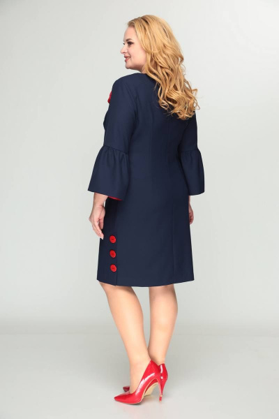 Платье приталенное длинное с разрезами и вытачками Moda Versal П2137 - фото 4