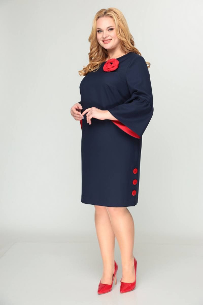 Платье приталенное длинное с разрезами и вытачками Moda Versal П2137 - фото 2