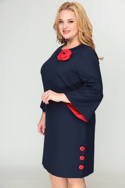 Платье приталенное длинное с разрезами и вытачками Moda Versal П2137 - фото 3