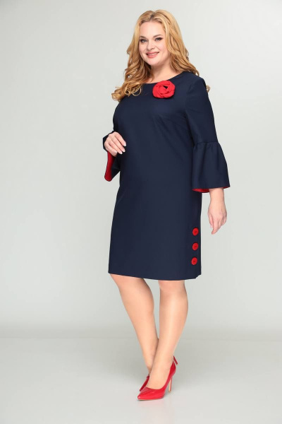 Платье приталенное длинное с разрезами и вытачками Moda Versal П2137 - фото 1