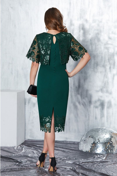 Платье Lissana 4427 изумруд - фото 2