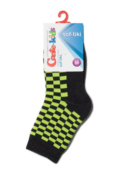 Детские носки махровые с рисунками для активных игр CONTE Conte-kids_SOF-TIKI_226 салатовый - фото 2