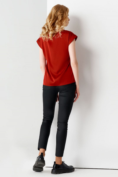 Блуза Панда 459340 терракотовый - фото 2