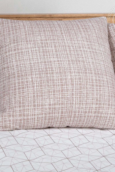 Двухспальный комплект из поплина с простынёй на резинке АРТПОСТЕЛЬ 931 кардинал - фото 5