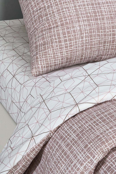 Постельное белье из поплина 2-спальный евро с карманами АРТПОСТЕЛЬ 914 кардинал - фото 4