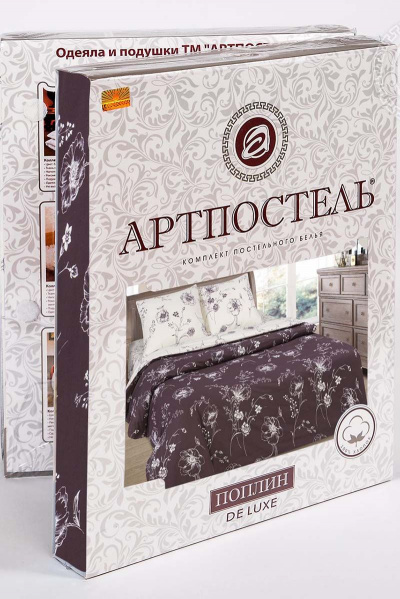 Постельное белье из поплина с фасоном евро и клапанами АРТПОСТЕЛЬ 914 каролина_рис._10976-1 - фото 5