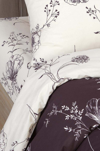 Постельное белье из поплина с фасоном евро и клапанами АРТПОСТЕЛЬ 914 каролина_рис._10976-1 - фото 4