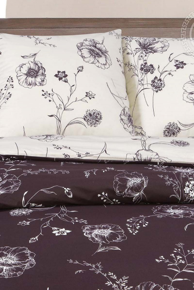 Постельное белье из поплина с фасоном евро и клапанами АРТПОСТЕЛЬ 914 каролина_рис._10976-1 - фото 2