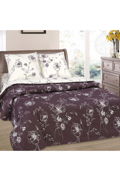 Постельное белье из поплина с фасоном евро и клапанами АРТПОСТЕЛЬ 914 каролина_рис._10976-1 - фото 1