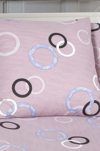 Постельное белье из поплина 2-спальный комплект с карманами АРТПОСТЕЛЬ 904 мелодия - фото 3