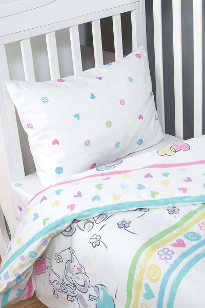 Наволочка, пододеяльник, простыня АРТПОСТЕЛЬ 922А слоники - фото 2