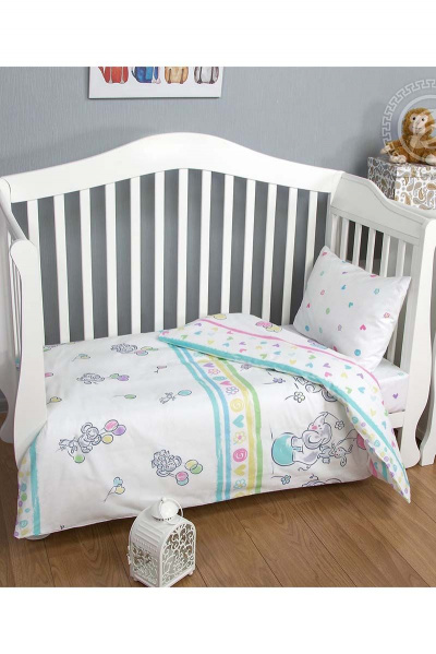 Наволочка, пододеяльник, простыня АРТПОСТЕЛЬ 922А слоники - фото 1