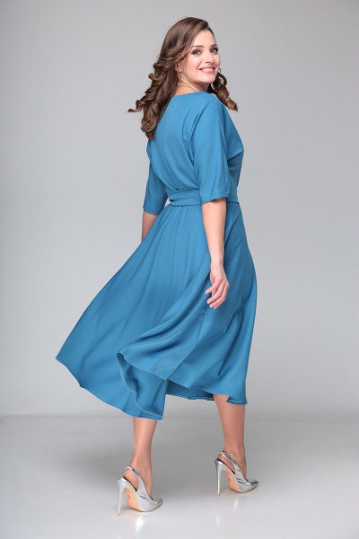 Платье T&N 7073 синяя_сталь - фото 8